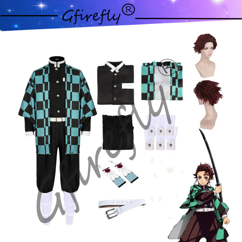 Anime Cosplay Mask - Kamado Tanjirou Fantasias de Cosplay, Katana