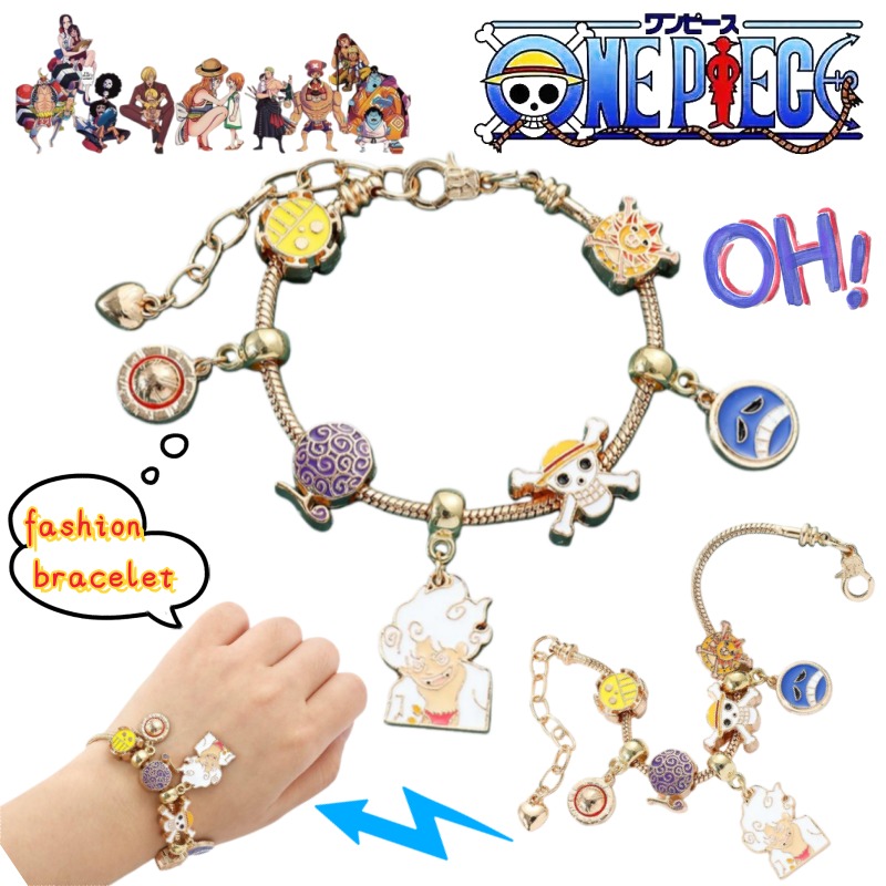 Anime Cosplay Luffy - Pulseira Criativa Personalizada One Piece Monkey·D·Luffy
