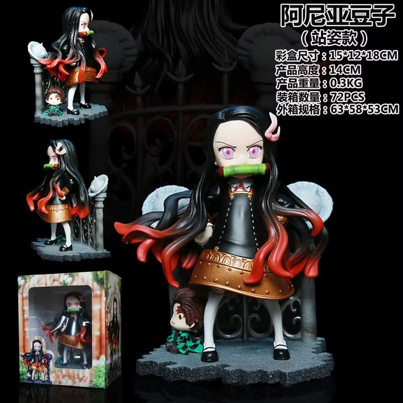 Anime Cosplay Anya - Mini Figura de Ação Anime Demon