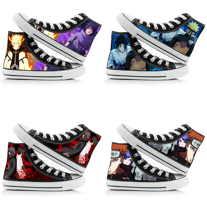 Anime Cosplay Ideas For Women - Tênis de Lona Cano Alto Naruto