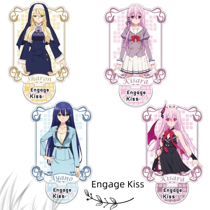 Anime Cosplay Kiss - Kawaii anime engage beijo acrílico suporte