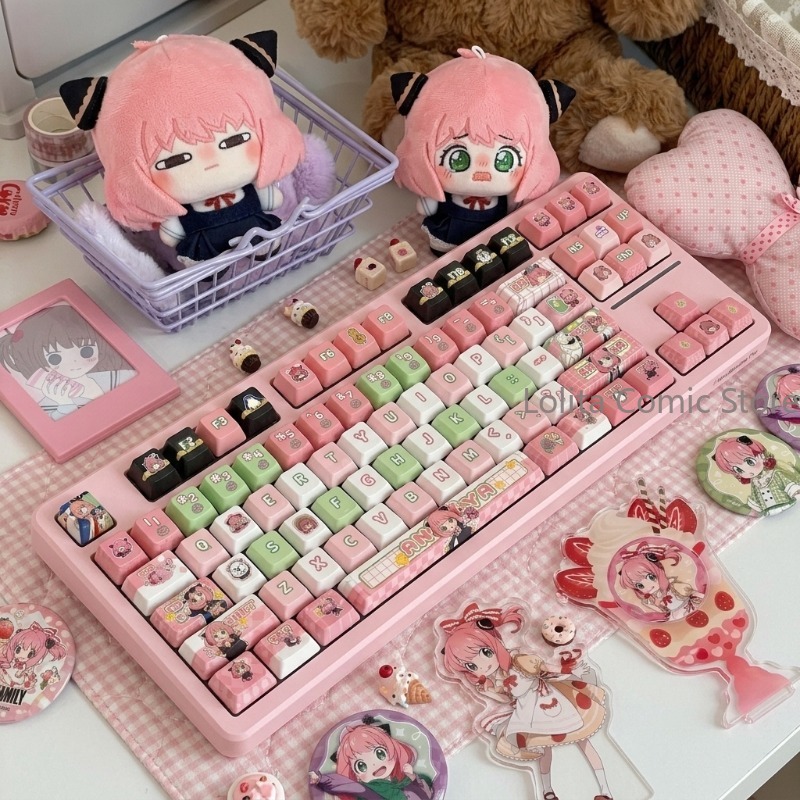 Anime Cosplay Anya - Teclas de Teclado de Computador Temáticas