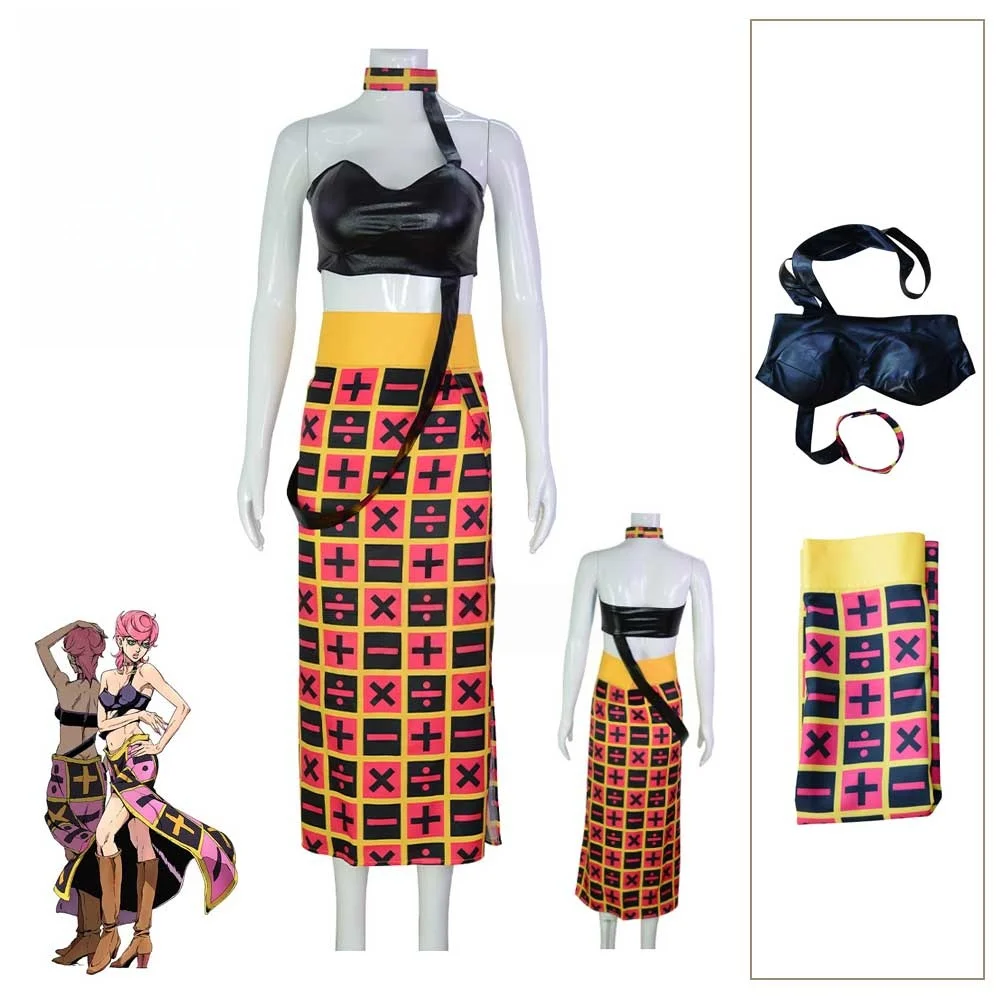 Cosplay Anime Jojo - Fantasia Sexy de Carnaval para Mulheres,