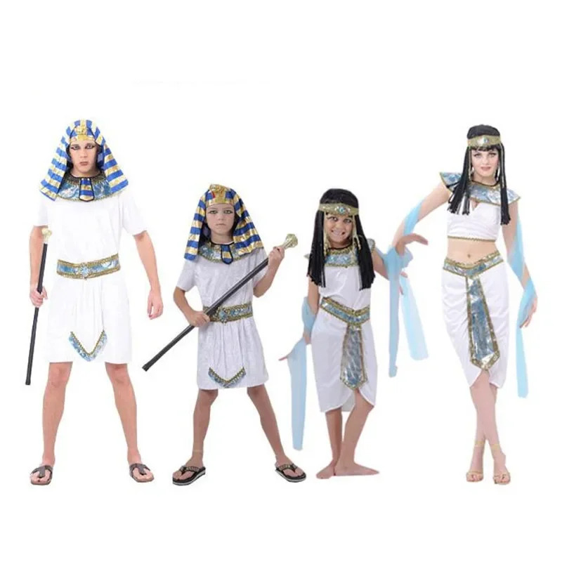Egypt Cosplay Anime - Crianças branco egípcio faraó cleópatra adulto