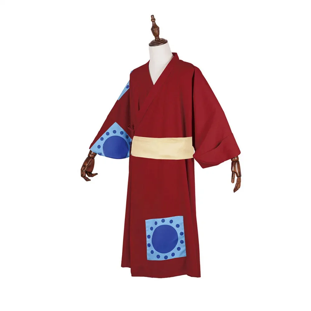 Anime Cosplay Luffy - Quimono vermelho anime um macaco luffy