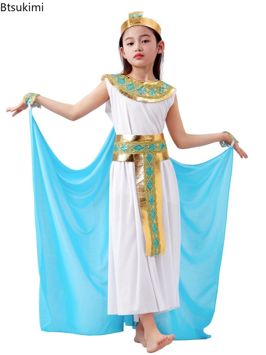 Egypt Cosplay Anime - Fantasia de Halloween para Crianças, Fantasia