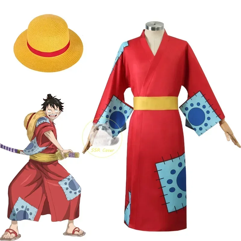 Anime Cosplay Luffy - Fantasia de Cosplay do Luffy de
