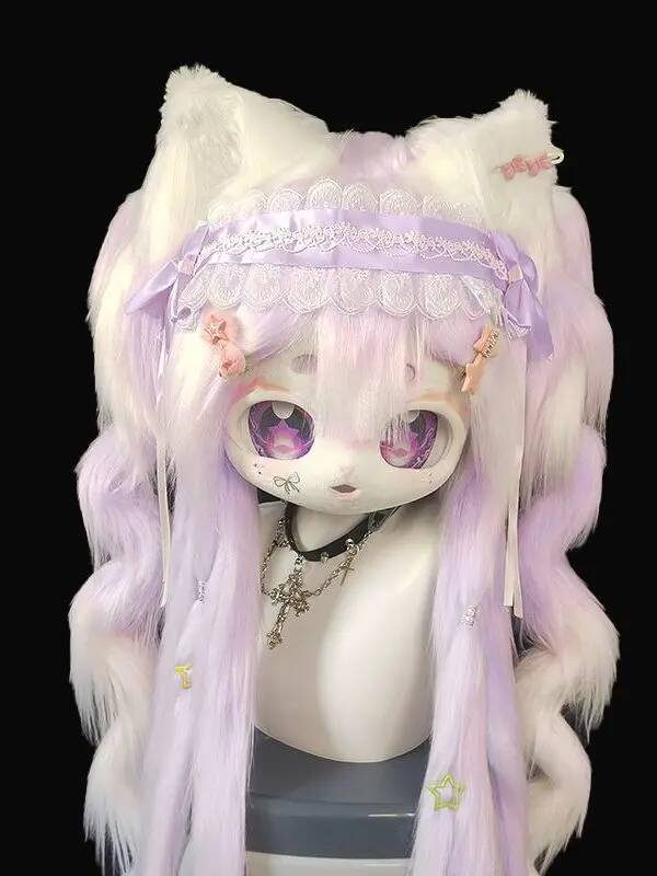 Anime Cosplay Mask - Cabeça de Fursuit Kig Feita à
