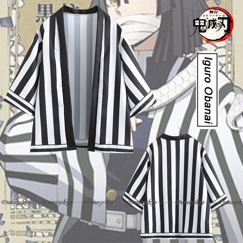 Anime cosplay traje manto kime - Demon Slayer Haori avaliação e preço