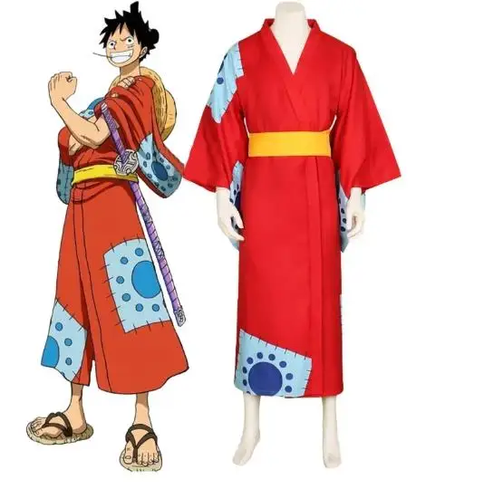Fantasia de Cosplay do Luffy d - Anime Cosplay Luffy avaliação e preço