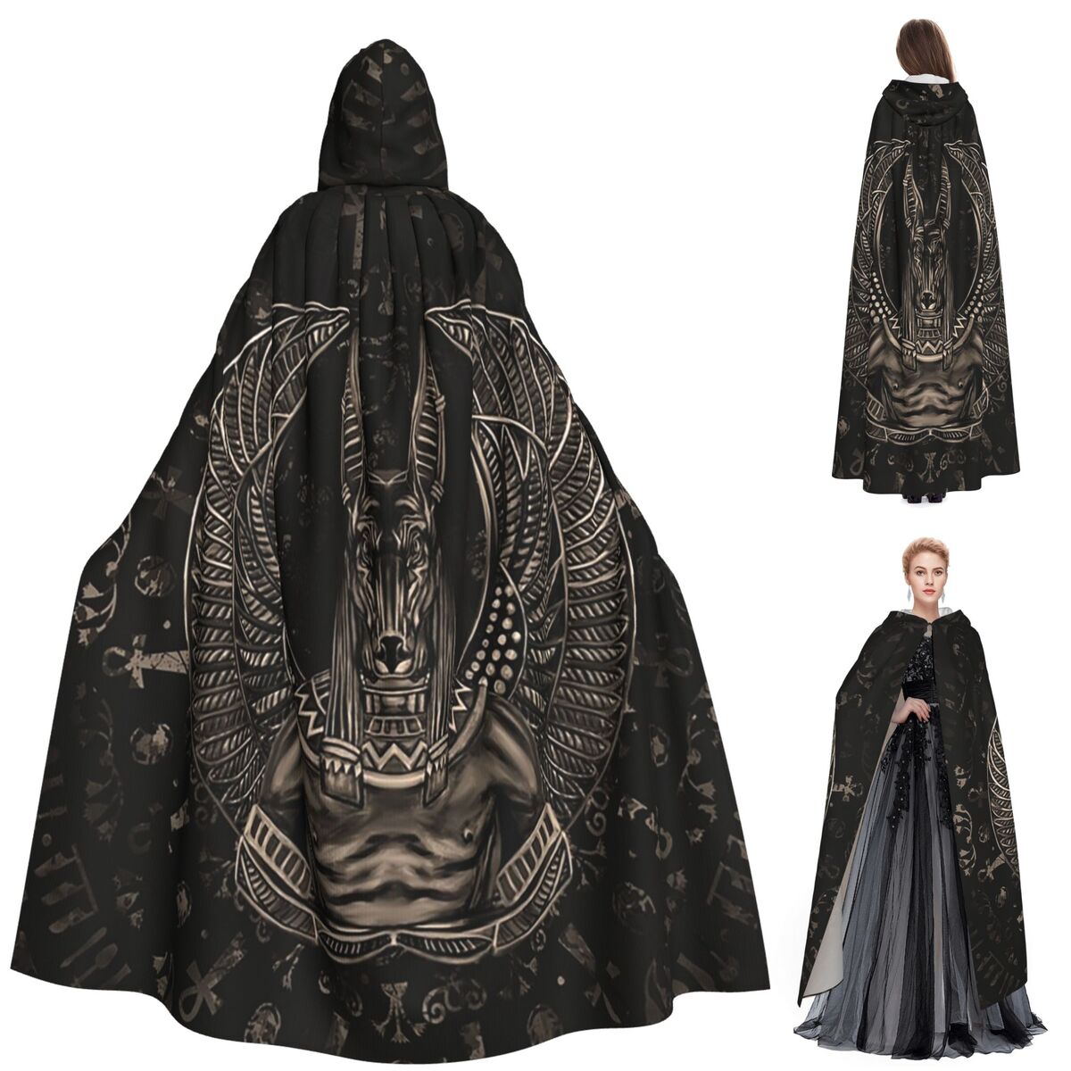 Anubis deus egípcio sépia long - Egypt Cosplay Anime avaliação e preço