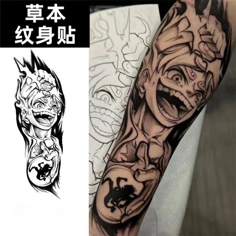 Adesivo de tatuagem herbal do  - Anime Cosplay Luffy avaliação e preço