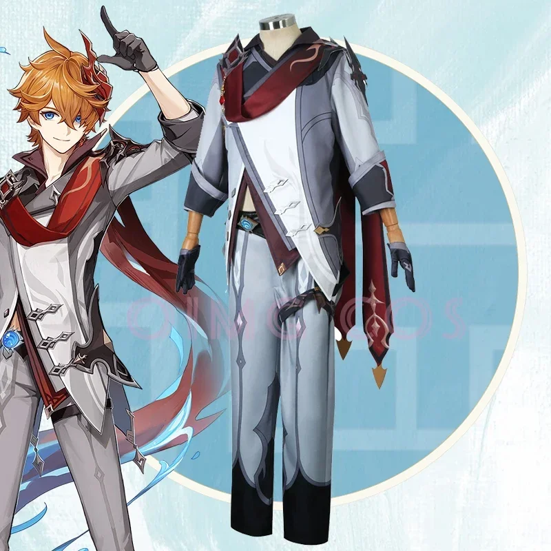 Genshin impacto tartaglia cosp - Anime Cosplay Outfit avaliação e preço