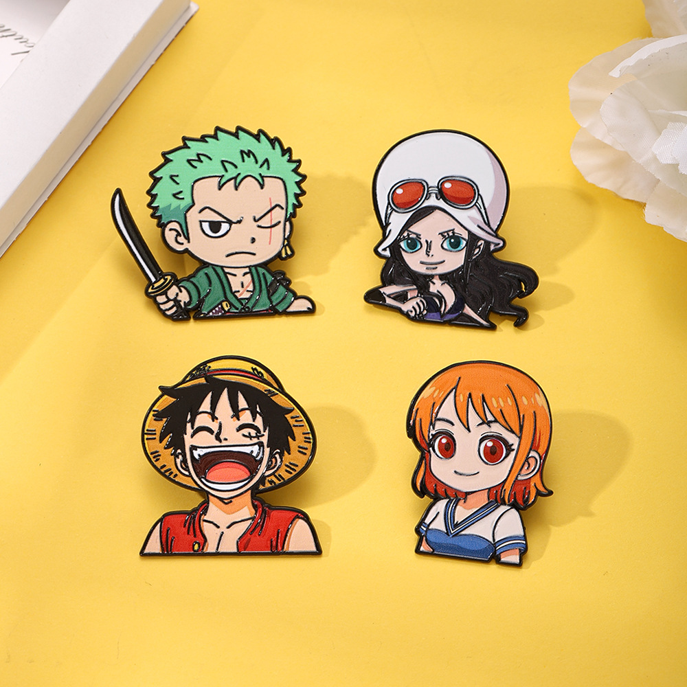 Pin de Esmalte de Anime Luffy, - Anime Cosplay Luffy avaliação e preço