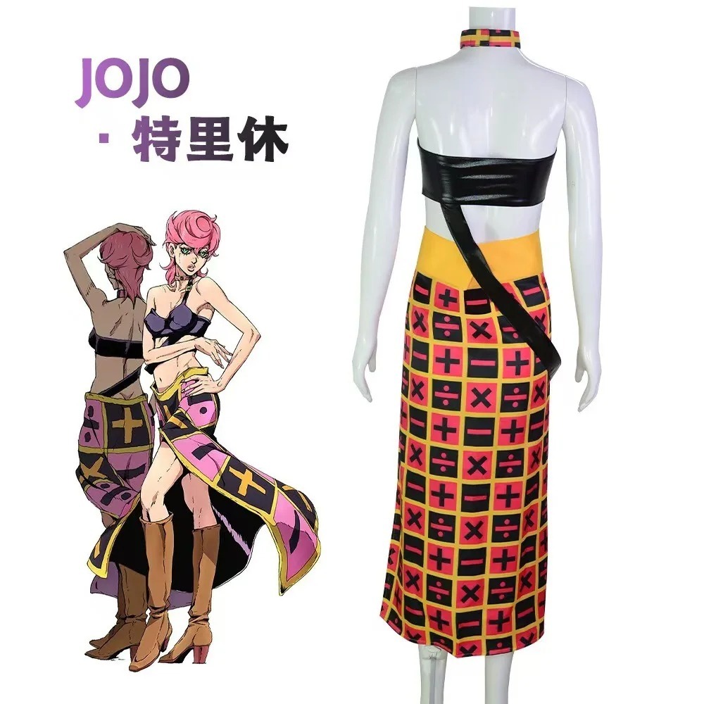 Conjunto de cosplay Trish Una  - Cosplay Anime Jojo avaliação e preço