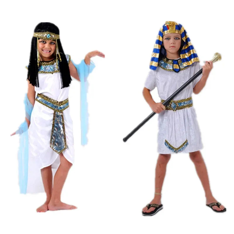 Crianças branco egípcio faraó  - Egypt Cosplay Anime avaliação e preço