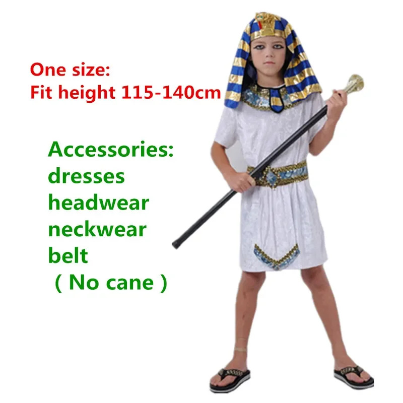 Crianças branco egípcio faraó  - Egypt Cosplay Anime avaliação e preço