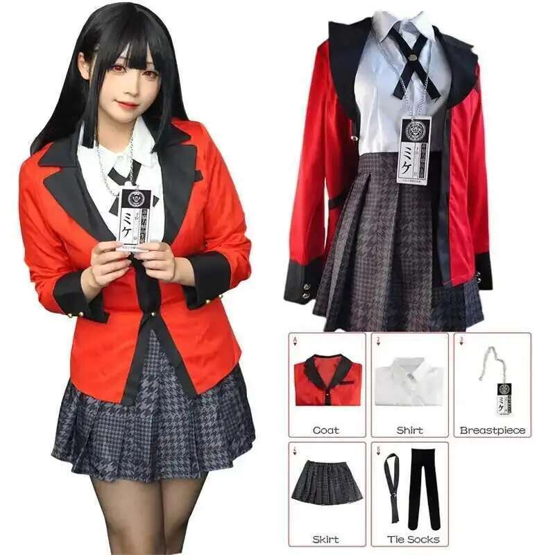 Anime kakegurui jabami yumeko  - Anime Cosplay Outfit Girl avaliação e preço