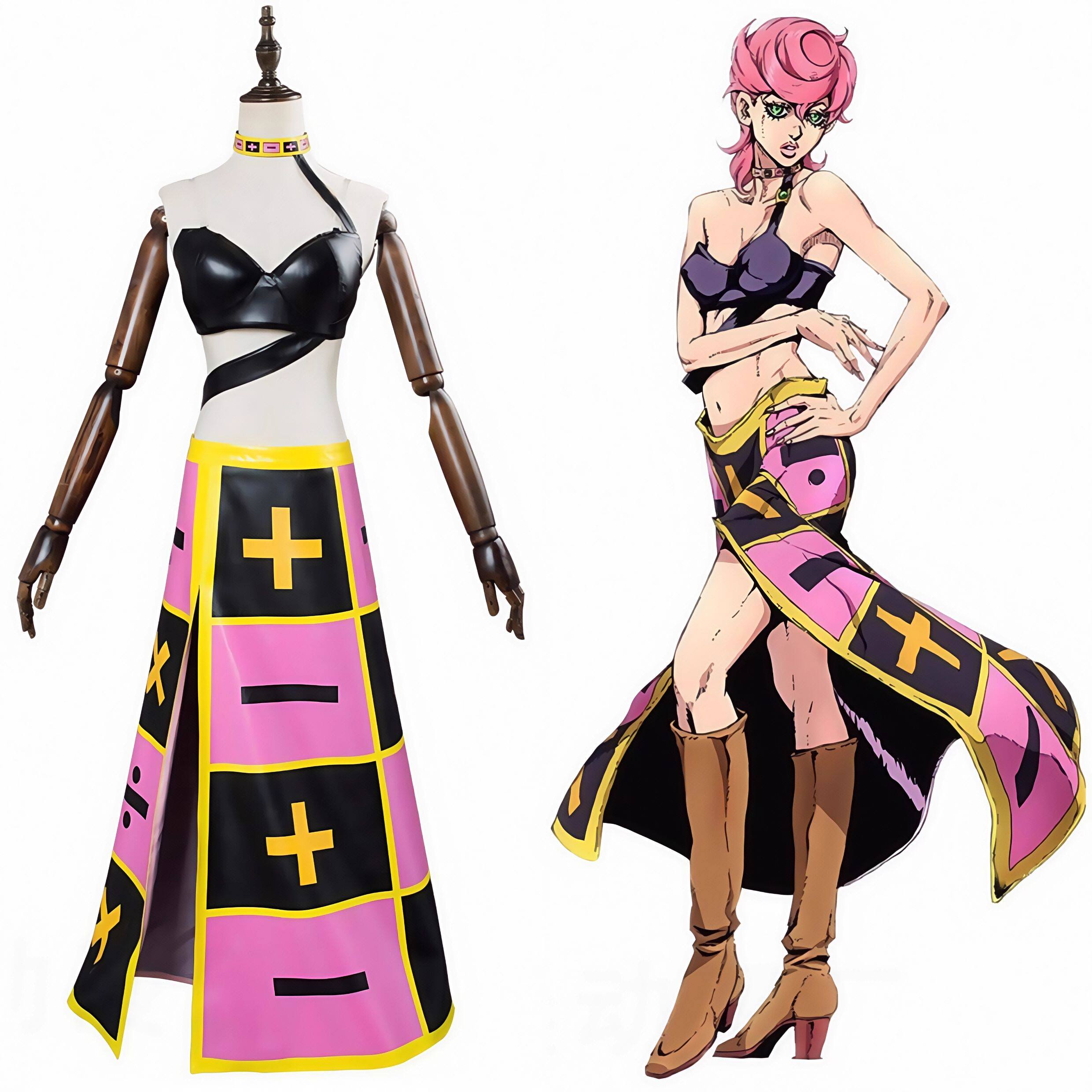 Fantasia de Cosplay Trish Una  - Cosplay Anime Jojo avaliação e preço