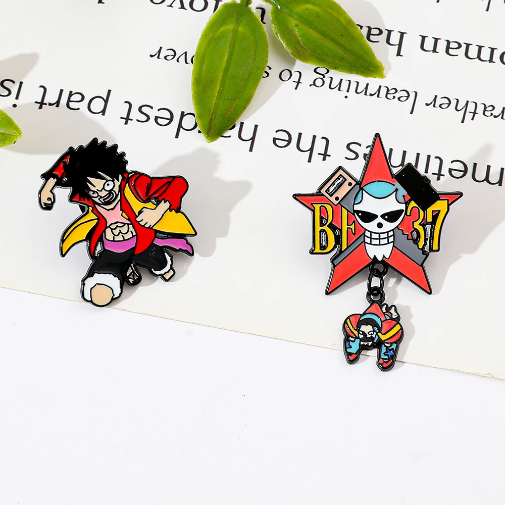 2 Peças Broche Criativo de Ani - Anime Cosplay Luffy avaliação e preço