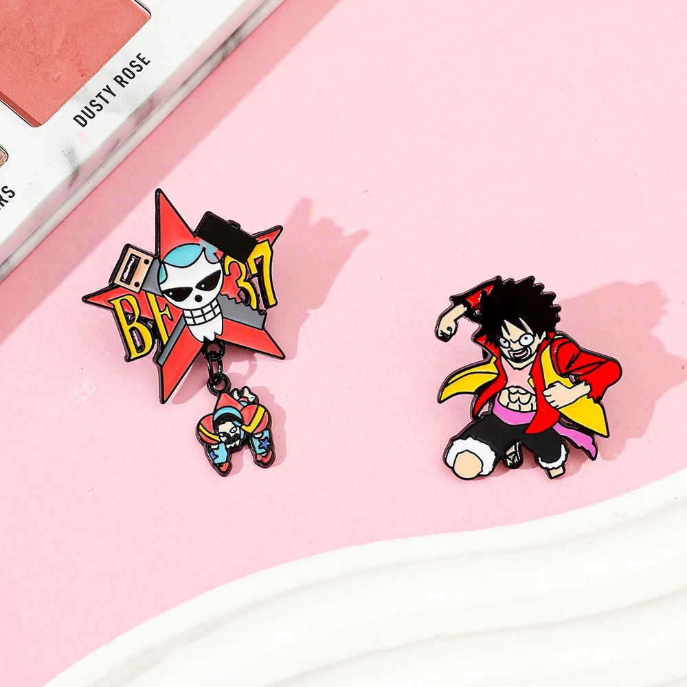 2 Peças Broche Criativo de Ani - Anime Cosplay Luffy avaliação e preço