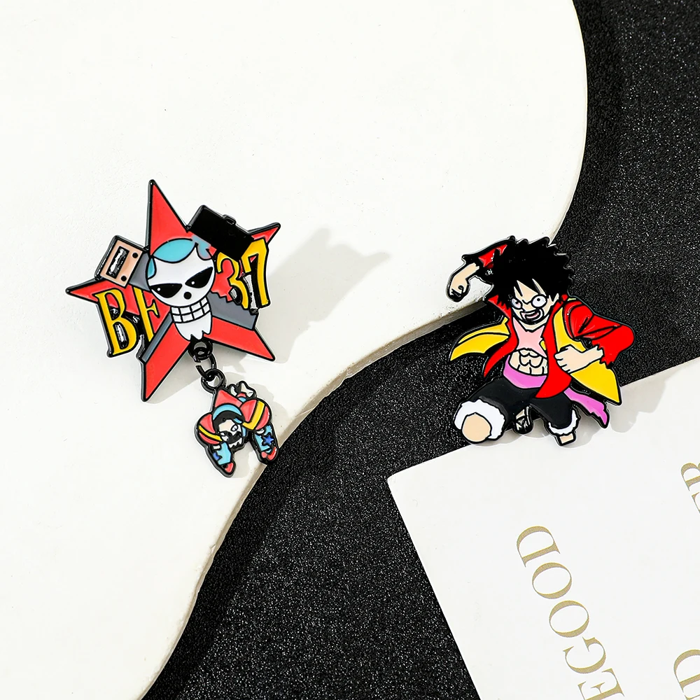 2 Peças Broche Criativo de Ani - Anime Cosplay Luffy avaliação e preço