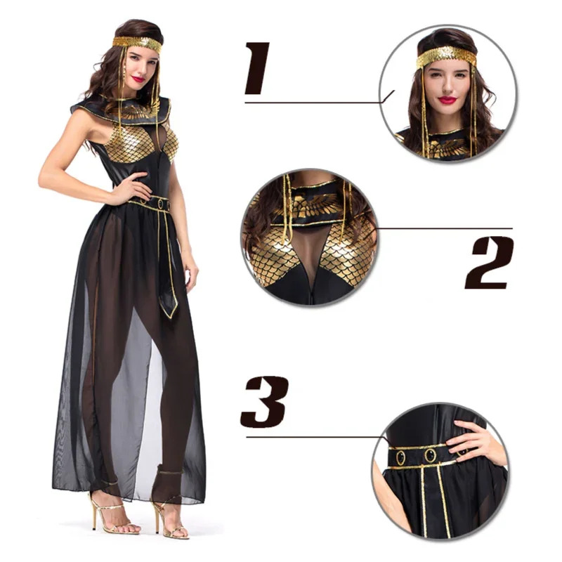 Halloween adulto medieval egit - Egypt Cosplay Anime avaliação e preço