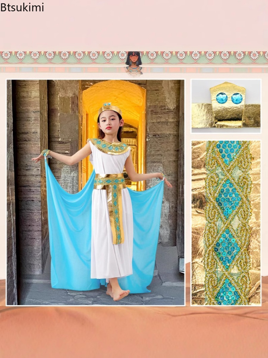 Fantasia de Halloween para Cri - Egypt Cosplay Anime avaliação e preço