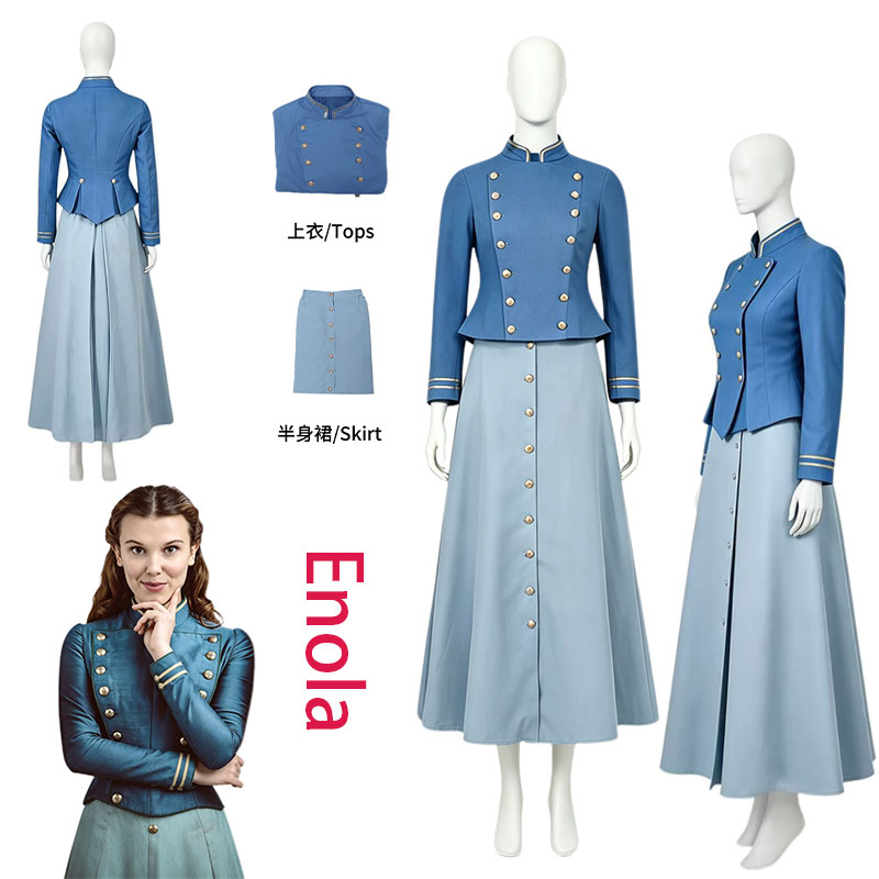 Fantasia de Cosplay Enola Holm - Cosplay Anime Women avaliação e preço