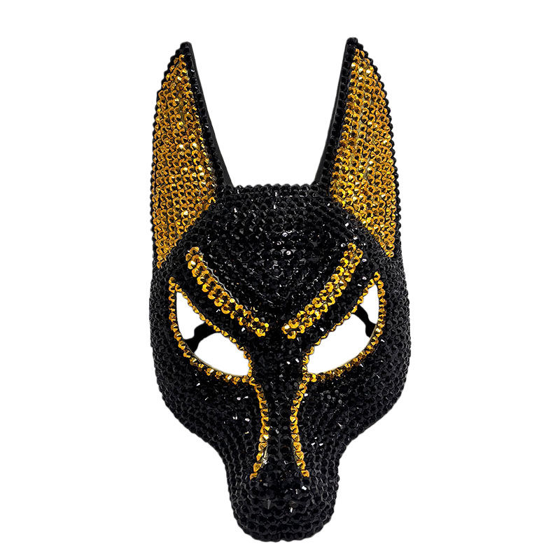 Máscara de anubis com strass b - Egypt Cosplay Anime avaliação e preço