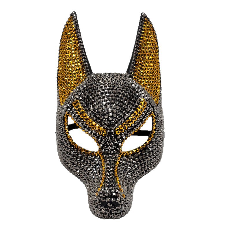 Máscara de anubis com strass b - Egypt Cosplay Anime avaliação e preço