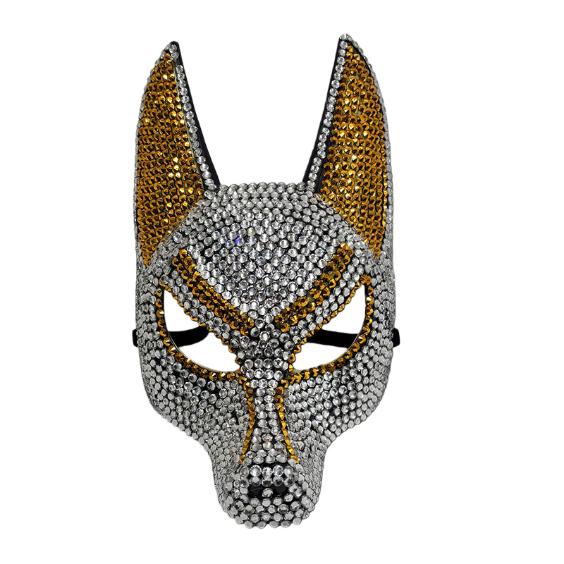 Máscara de anubis com strass b - Egypt Cosplay Anime avaliação e preço