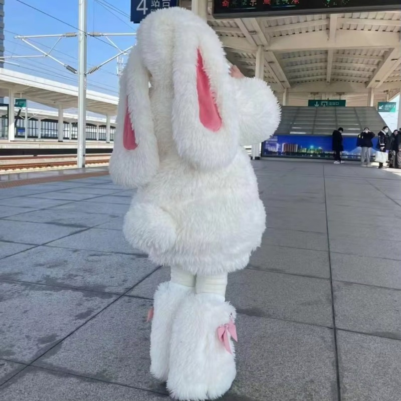 Fantasia de Coelho de Pelúcia  - Anime Cosplay Outfit Girl avaliação e preço