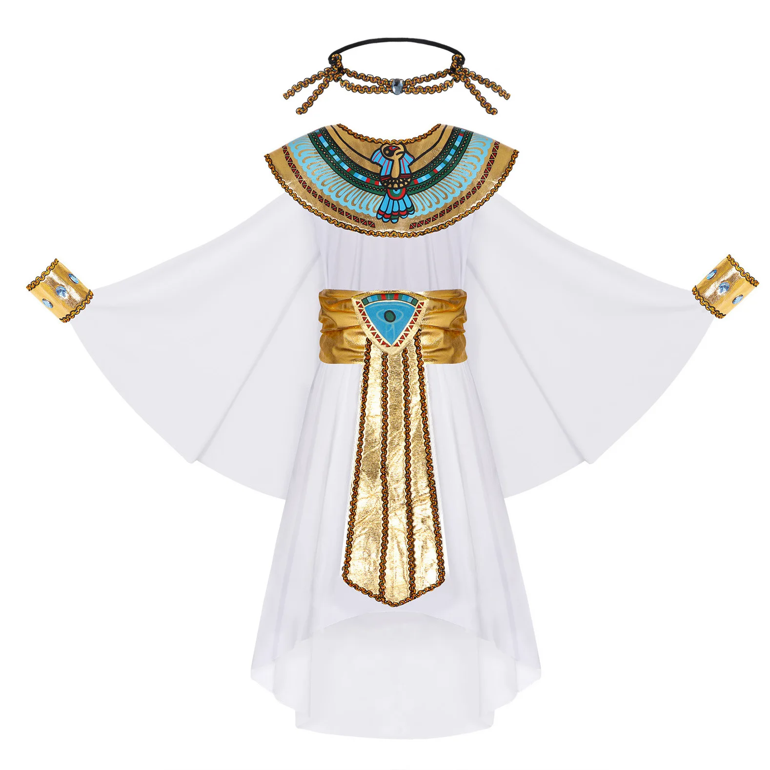 Fantasia Infantil de Faraó Cle - Egypt Cosplay Anime avaliação e preço