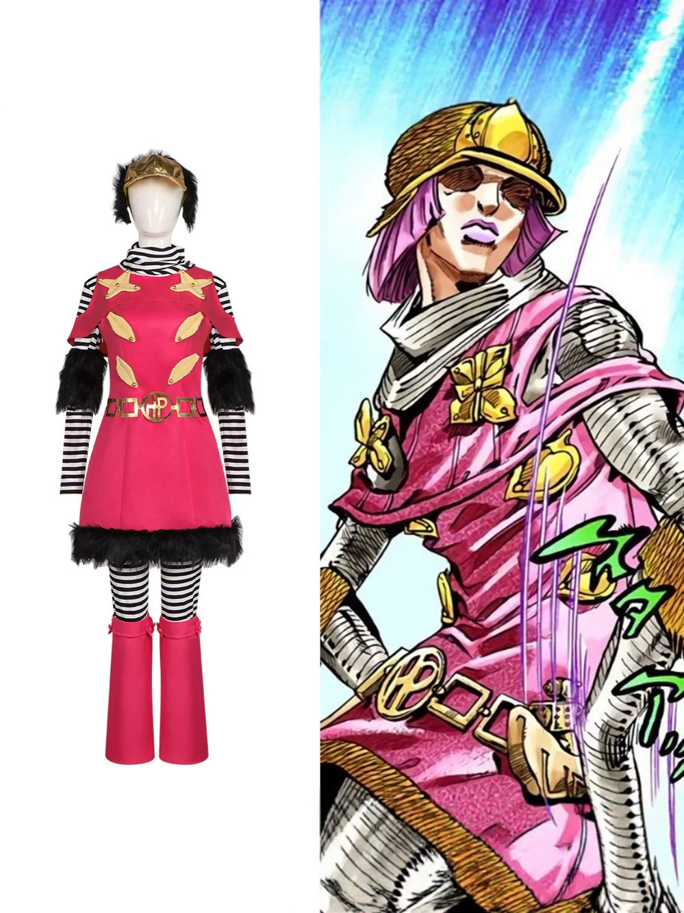 Fantasia cosplay Hot Pants da  - Cosplay Anime Jojo avaliação e preço