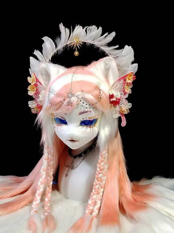 Cabeça de Fursuit Kig Feita à  - Anime Cosplay Mask avaliação e preço