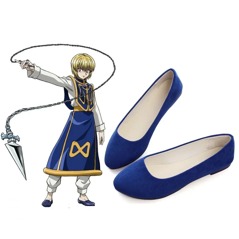 Botas Azuis de Cosplay do Kura - Hunter X Hunter Uniform avaliação e preço